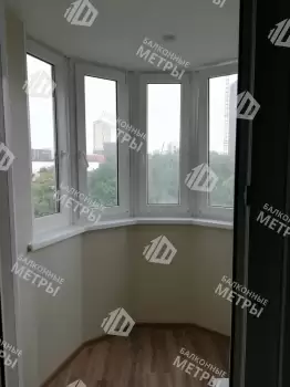 Остекление и отделка эркерной лоджии под ключ Остекление и отделка эркерной лоджии под ключ