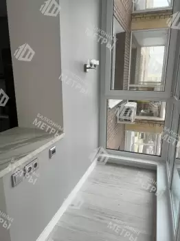 Отделка и утепление балкона Каблук в доме серии ПТ-44