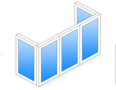 П-образный балкон